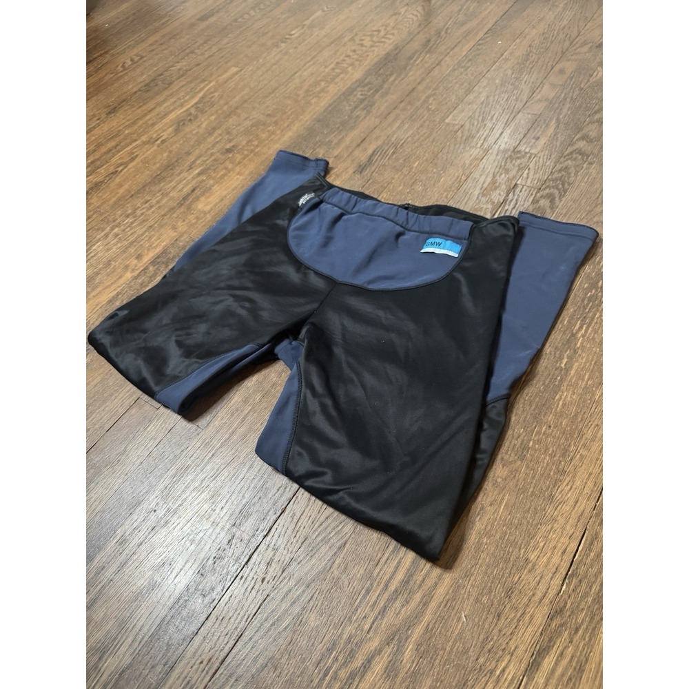 BMW Schoeller Comfortemp Thermal Riding Pants Size L Blue Black Men's Large